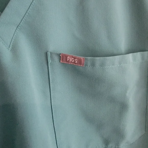 Figs Teal V-Neck Scrub Top SZ XXL - Picture 3 of 5